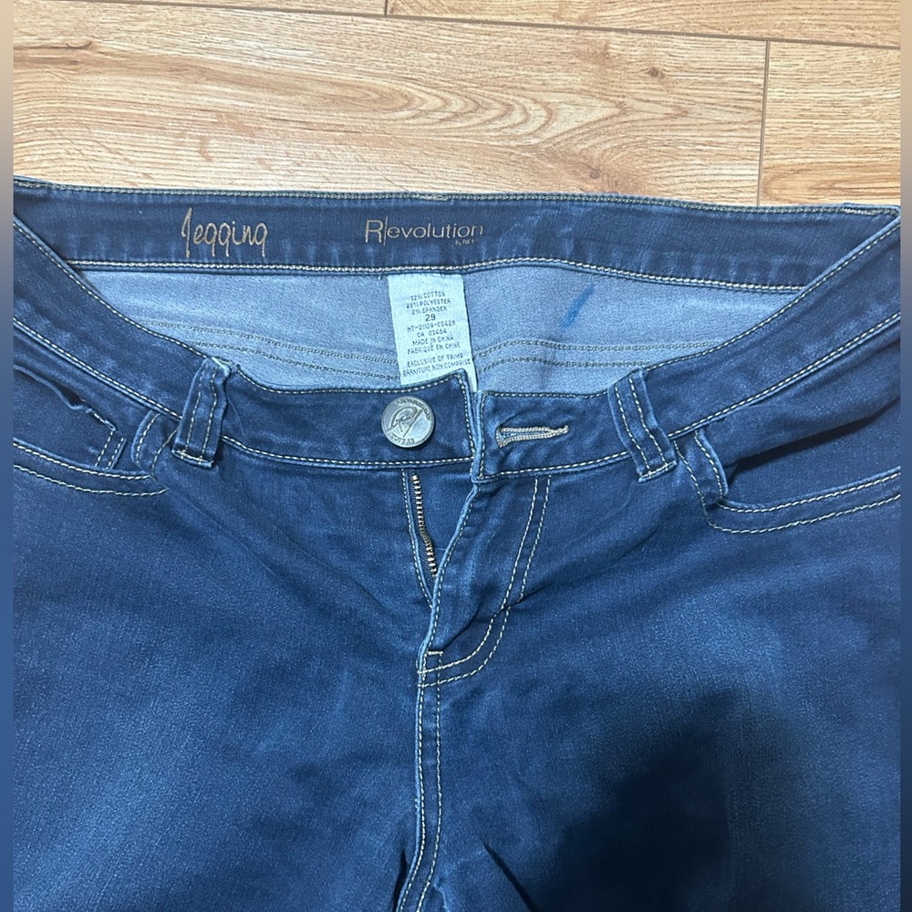 Revolution jeans, navy blue, size 29. Skinny jeans